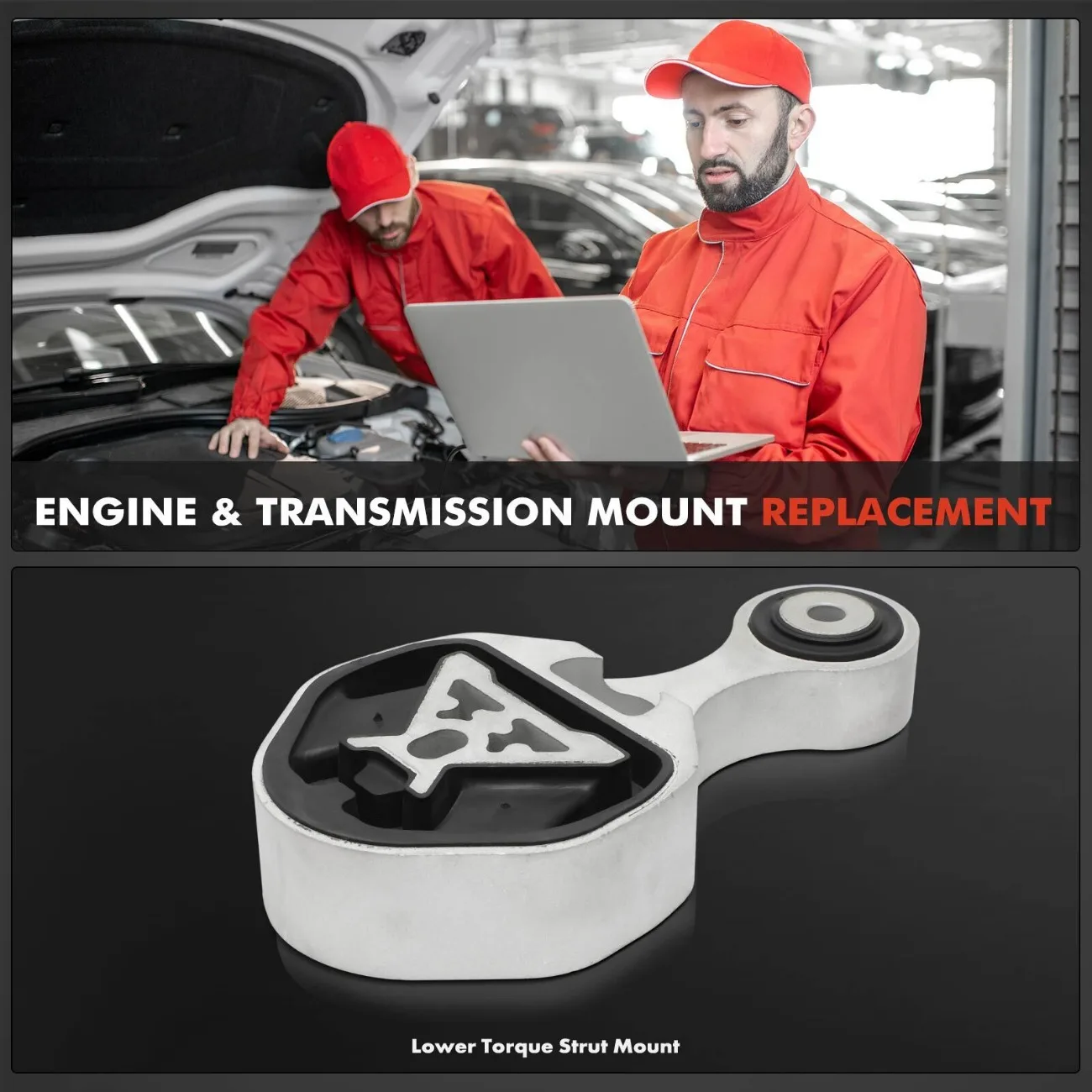 

FB5Z6068C FB5Z-6068-C Engine Mounts Lower Side Torque Strut Mount for Ford Explorer 2016 2017 2018 2019 L4 2.3L FWD Accessories