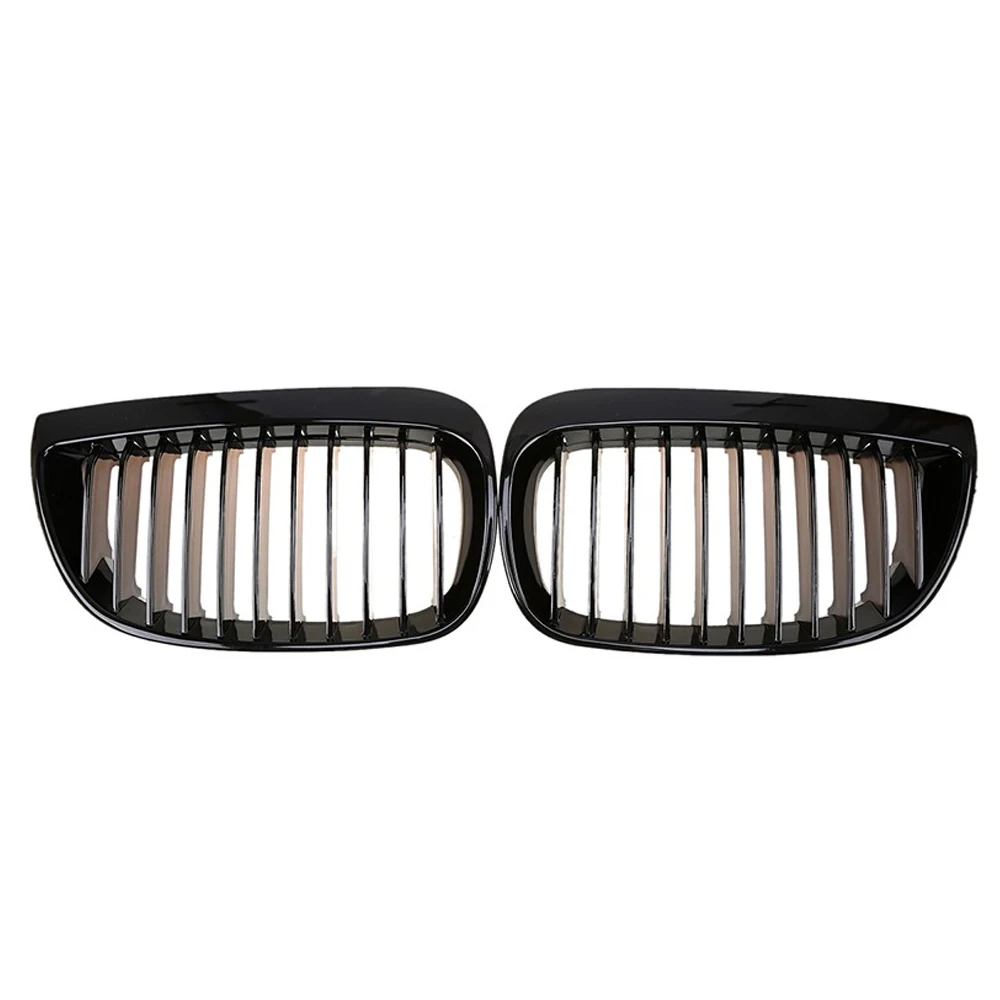 

GLOSS BLACK KIDNEY GRILLES GRILL FIT FOR BMW E81 E87 E88 1 SERIES 120i 130i 2004-2007 PRE-FACELIFT 51137127227 51137127228