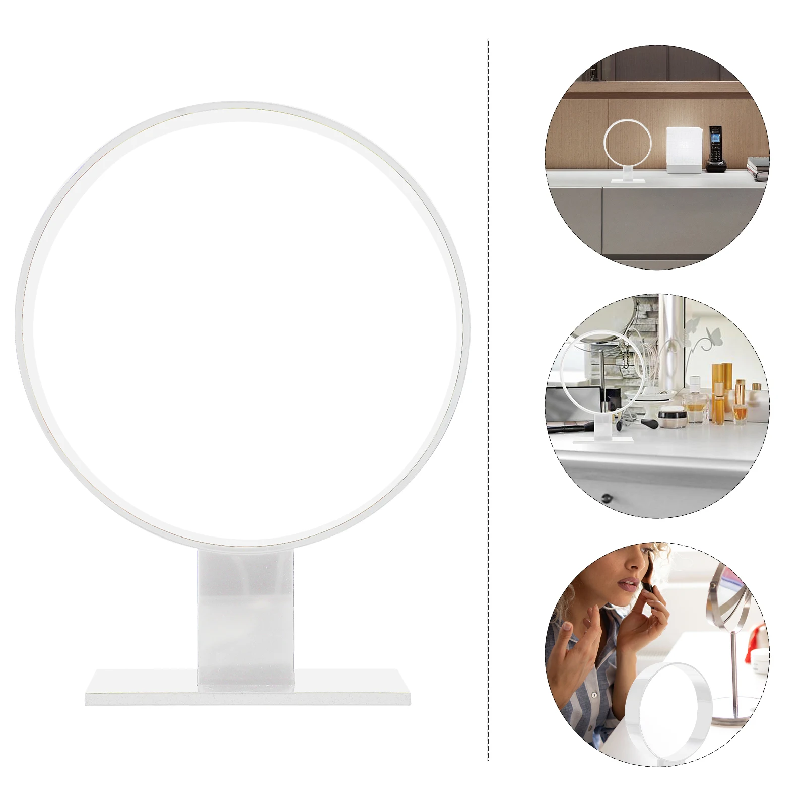 

Headband Holder Rack Acrylic Round Display Stand For Hair Accessories Organizer Headwear Storage Piece Jewelry Display