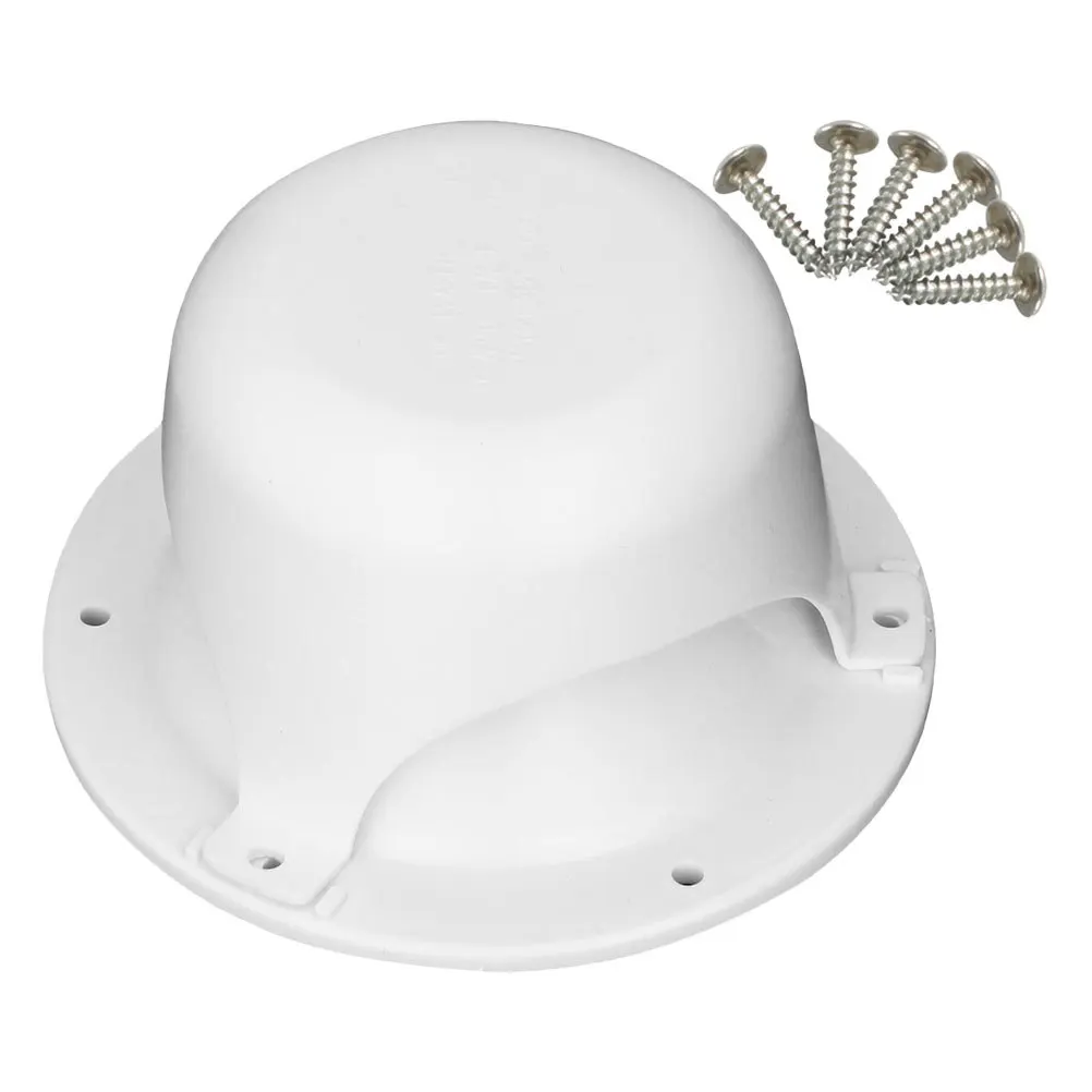 أغطية غطاء فتحة تهوية السقف Rv لأنبوب 2 بوصة أبيض متين مادة البولي ايثيلين سهلة التركيب فتحة تهوية سباكة Rv لتدفق الهواء الفعال #6