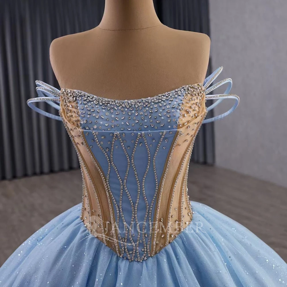 Vestido de baile personalizado superfino quinceanera vestido rendas até volta organza frisado plissado manga curta doce 16 vestidos de 15 anos