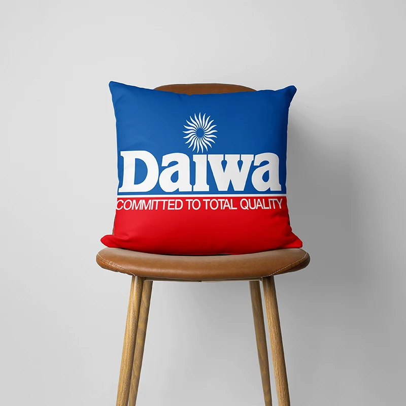 Daiwa-Fishing Pillow Case Cover, Car Throw Pillowcase, Home Decorative, 163