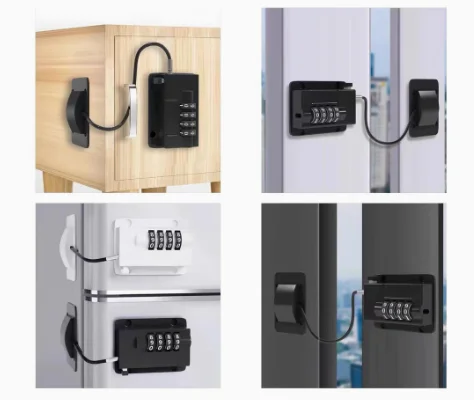 New Digital Password Limit Positioning Combination Lock Baby Safety Children Protection Sliding Closet Window Safety Fridge Lock