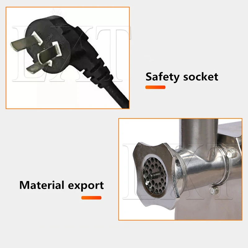 مفرمة اللحم التجارية متعددة الوظائف من الفولاذ المقاوم للصدأ أوتوماتيكية عالية الطاقة ماكينة تعبئة اللحوم المفرومة القوية #5