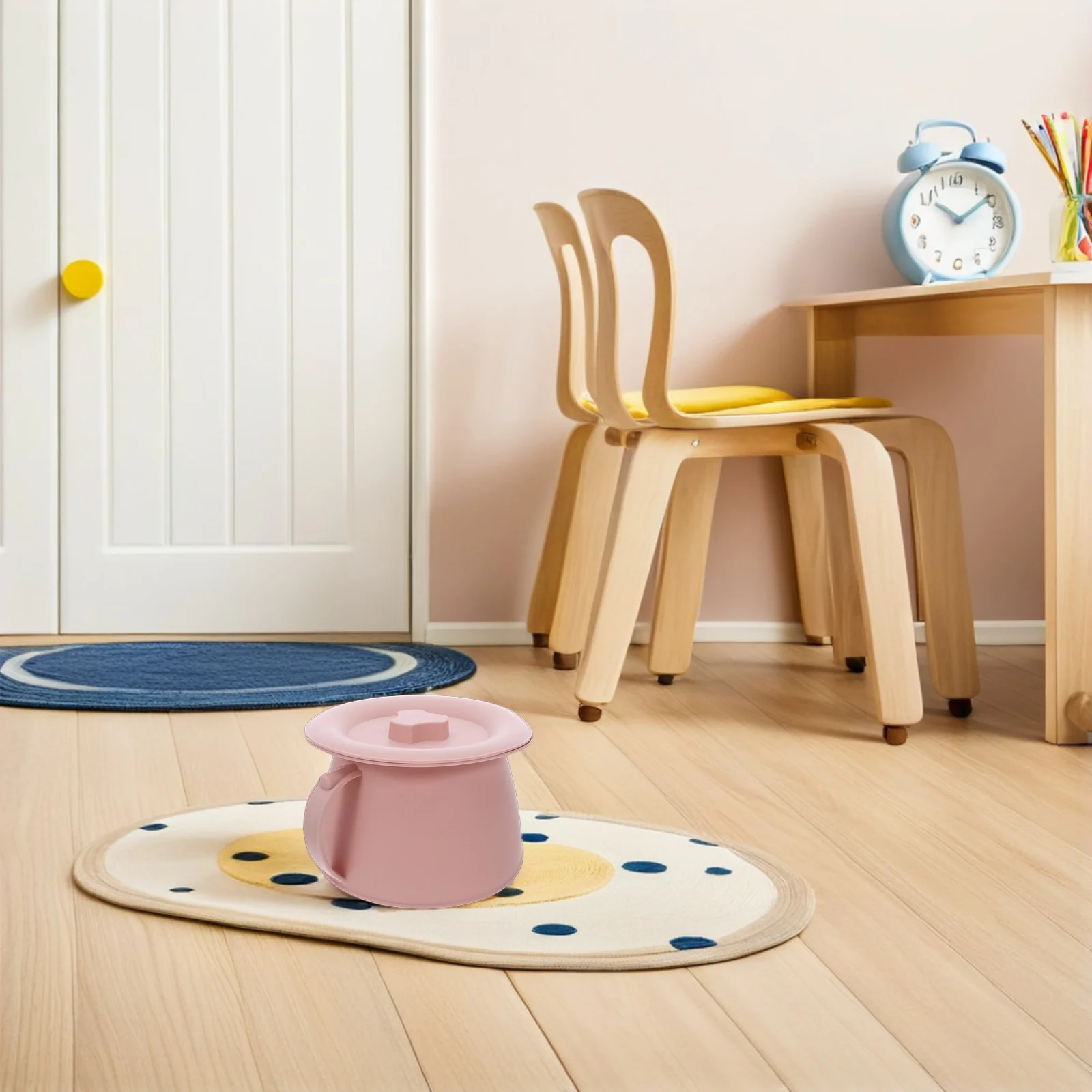 1.5L المحمولة قعادة دلو وعاء الغرفة مع غطاء لكبار السن الاطفال السرير استخدام زجاجة مبولة السفر التخييم المرحاض للأطفال الصغار