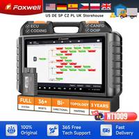 FOXWELL NT1009 All-System Bi-Directional Scan Tool with All Reset Services Topology Mapping V.A.G Guide & FCA SGW