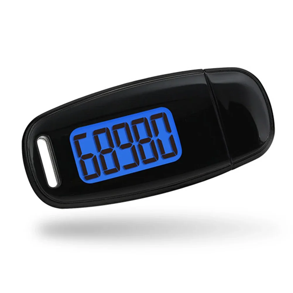 3D Pedometer Portable Digital Pedometer USB Rechargeable Electronic Pedometer with Clip and Strap  Outdoor Sports