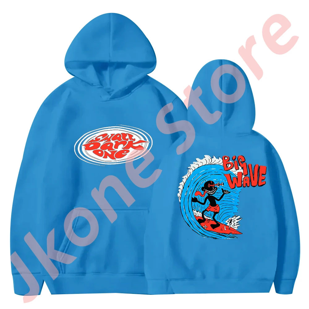 Lil Darkie Vintage Big Wave Hoodies 2024 Tour Merchandise Sweatshirts Vrouwen Herenmode Hiphop Streetwear Pullovers