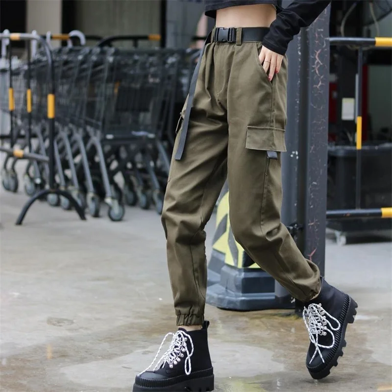 

Y2K Harajuku Cargo Pants for Woman Baggy Joggers Korean Style Sport Trousers Hip Hop Girls Sweatpants Fashionable Streetwear