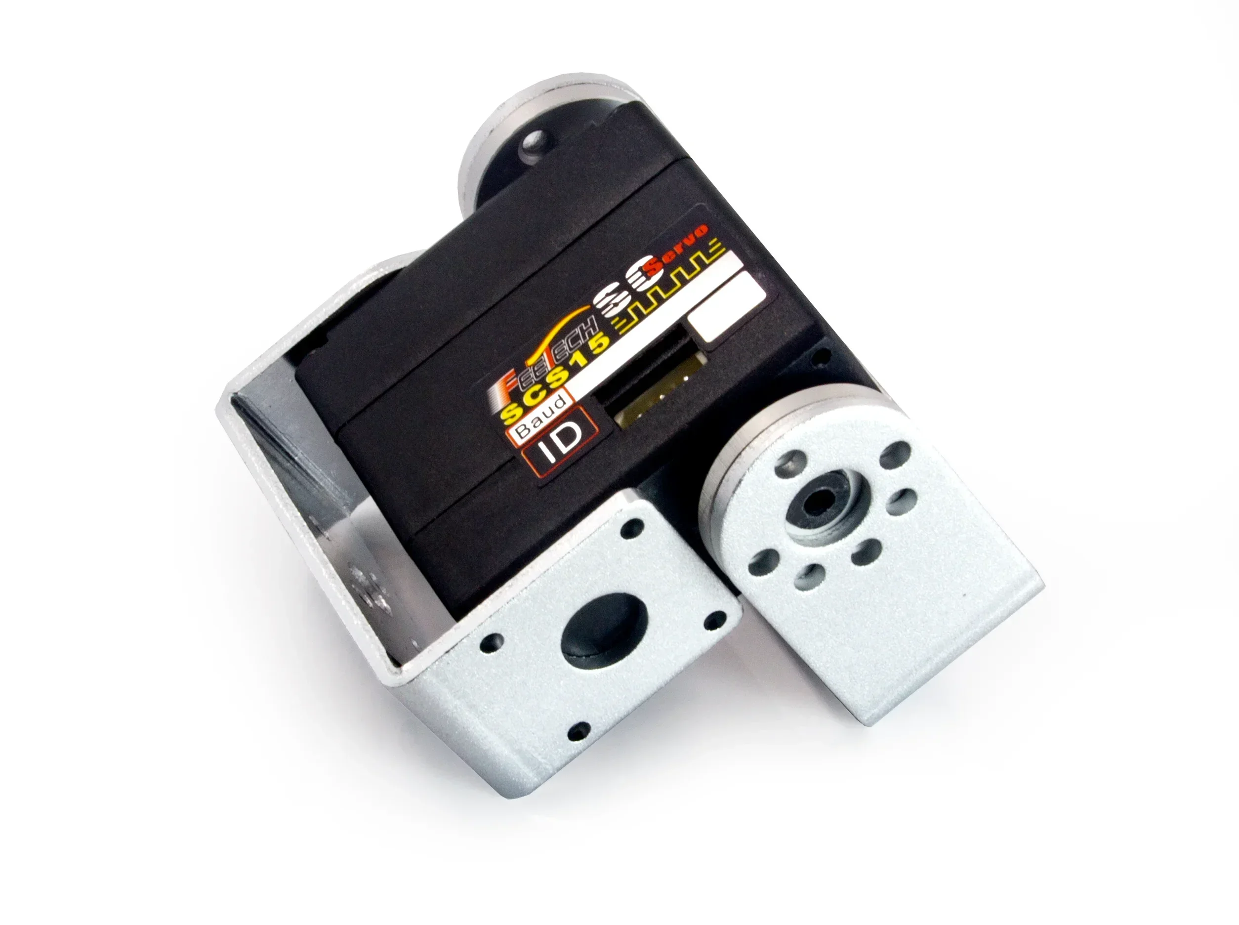 FEETECH 15KG SCS15 seriële servomotor met dubbele as 7,4V 180 °   Hoekbesturingsbare motor met beugel DIY voor intelligent robotmodel
