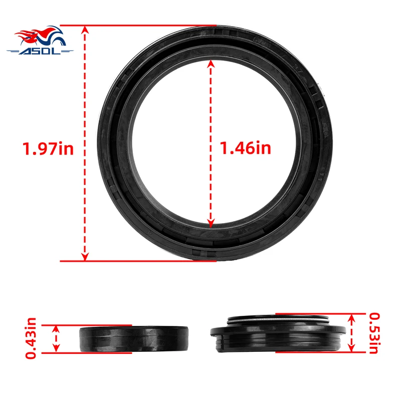 

37x50x11 Front Fork Shock Damper Oil Seal Dust Seal for Honda CB300F CB500 CB550 CB650 CB750 SC CB900 C CB1100 CB