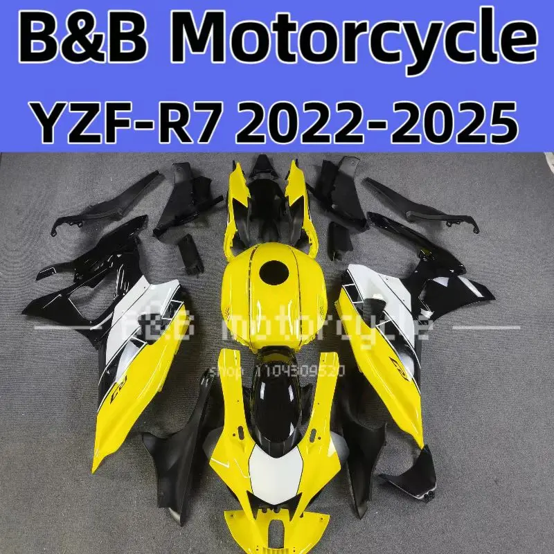 

New ABS Motorcycle Fairings Kit Fit for YAMAHA YZF-R7 2022 2023 2024 R7 2022 Bodywork Fairings Set Yellow White