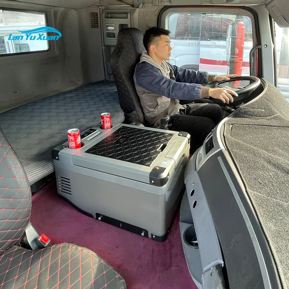 Fridge truck 24v mini truck car refrigerator R134A 38 liters minus 18 centigrade truck fridge