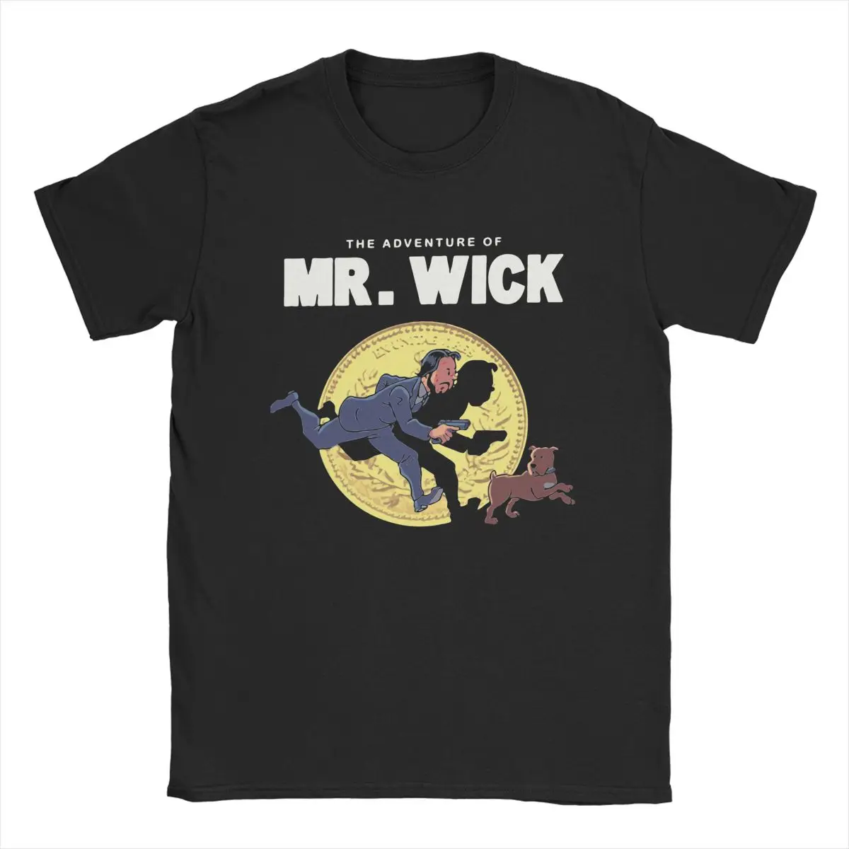 John Wick The Movies T Shirt Men\'s Cotton Vintage T-Shirts Crewneck Tees Short Sleeve Clothes New Arrival