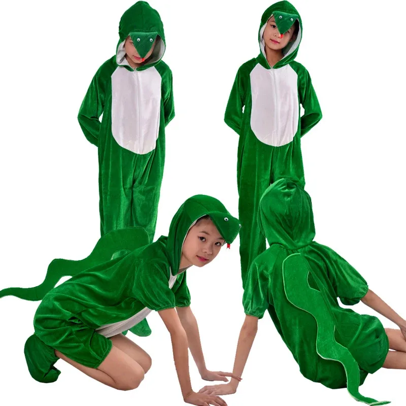 Детский костюм для косплея с животными и змеей, костюм для детского сада, сценический костюм для Хэллоуина, костюмы для косплея