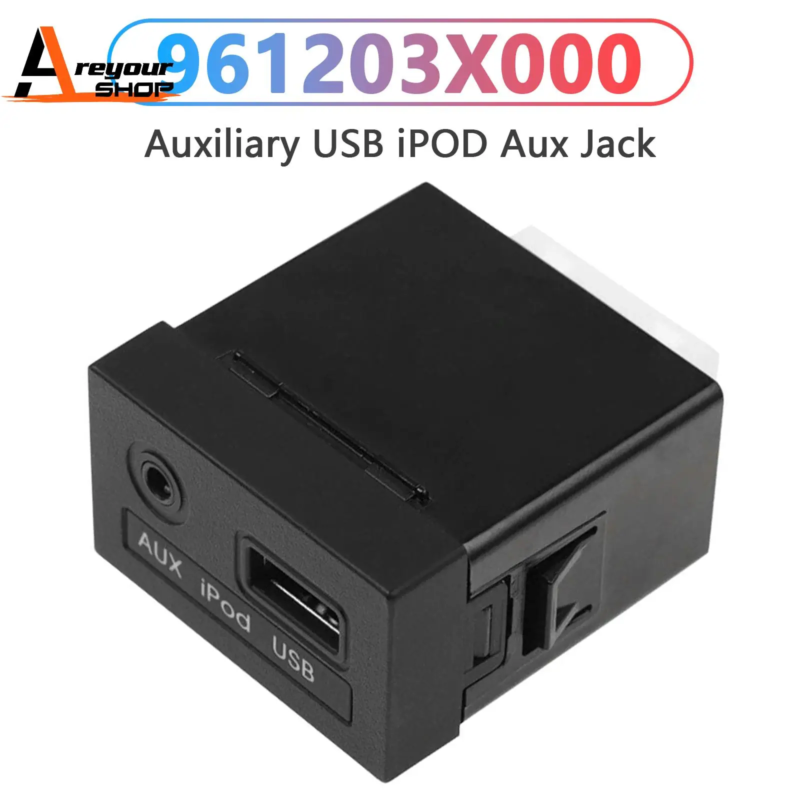 Areyorushop Auxiliary USB iPOD Aux Jack for Hyundai Elantra 2011 2012 2013 961203X000