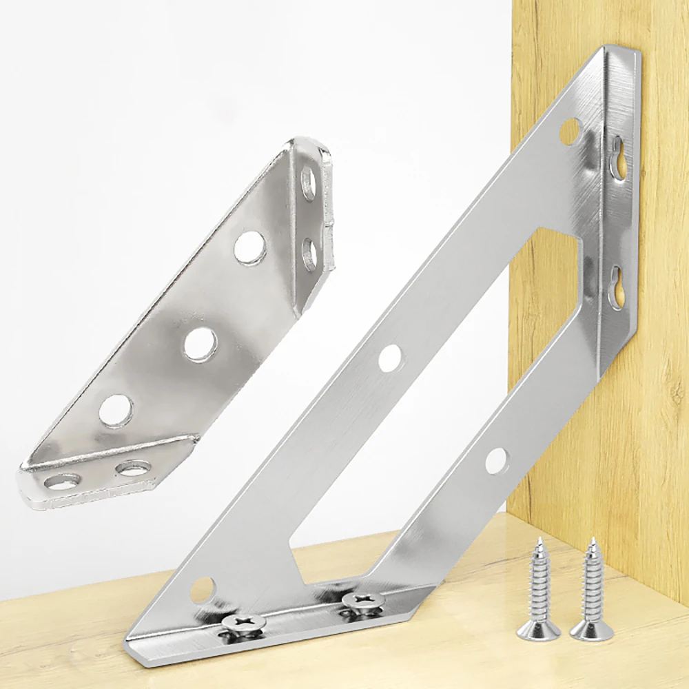Stainless Steel Multi-functional Corner Code 90-degree Right-angle Cabinet Reinforcement Accessory Three-sided Fixator