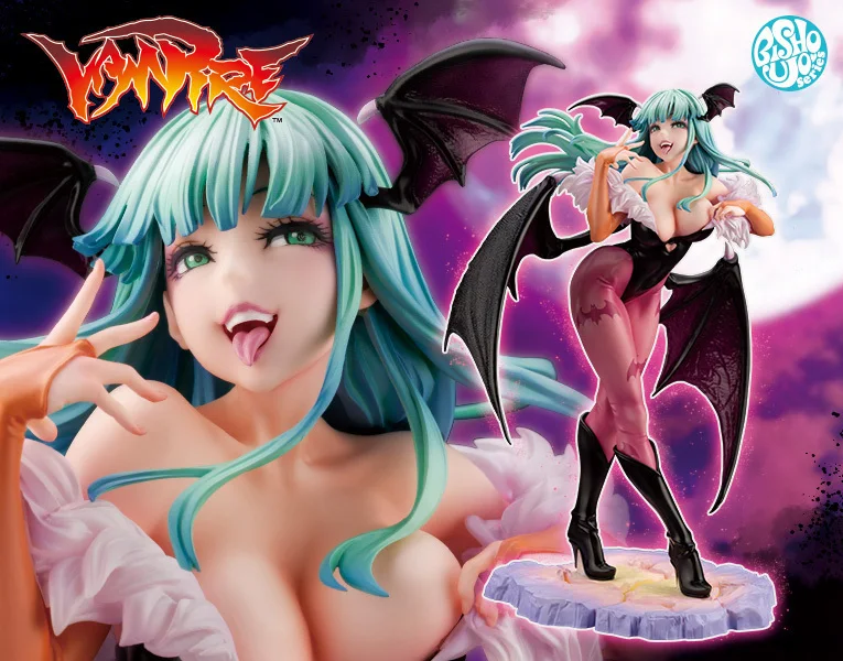 In Stock KOTOBUKIYA Original Vampire Game Anime Morrigan Aensland Limited Edition Action Figure Holiday Gifts Birthday Present