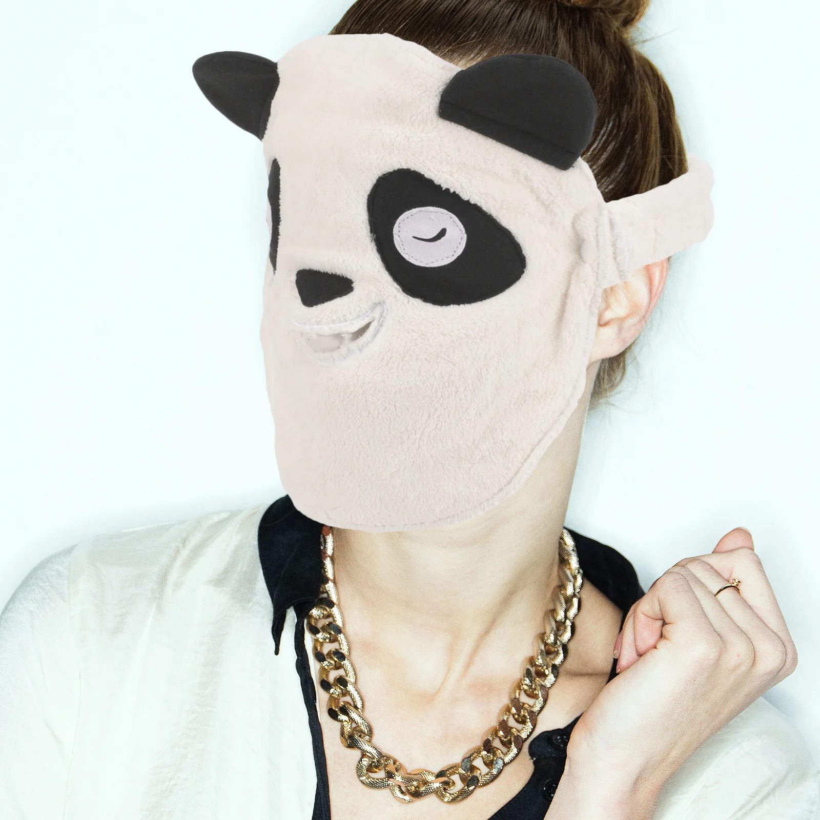 

Face Towel Mask Single Hole Cute Cartoon Facial Spa Steaming Hot Compress Coral Fleece Women Skincare Beauty Supplies