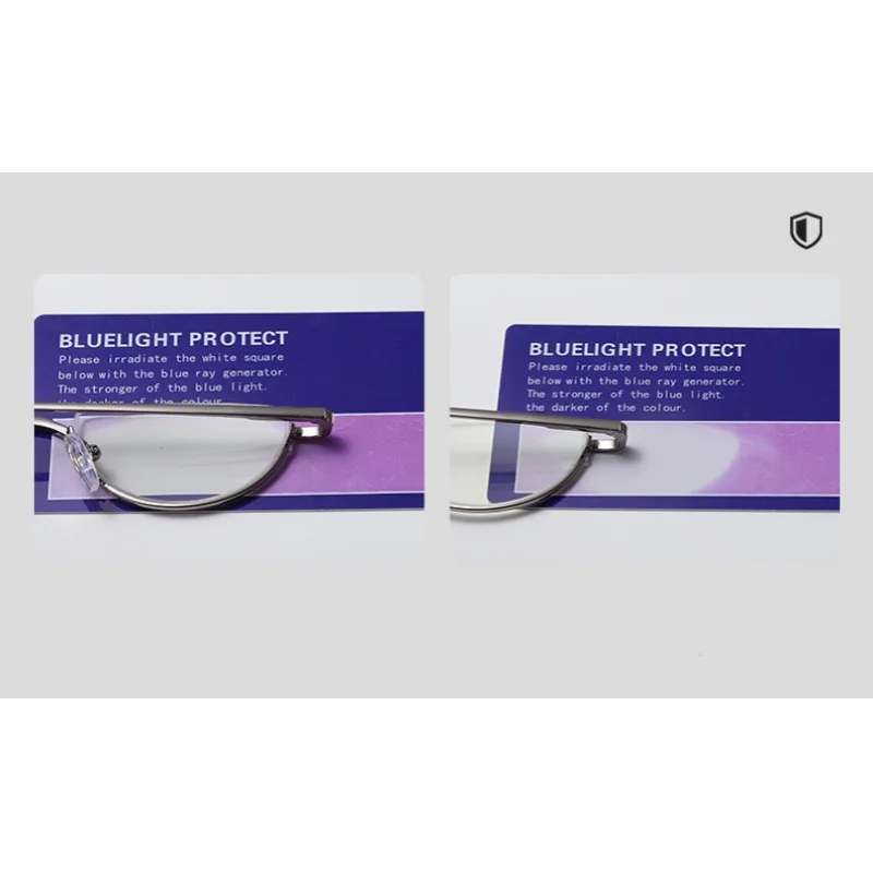 Occhiali da lettura classici da 3 pezzi Occhiali da vista con cerniera a molla per lettori di moda con blocco della luce blu da +100 a +350