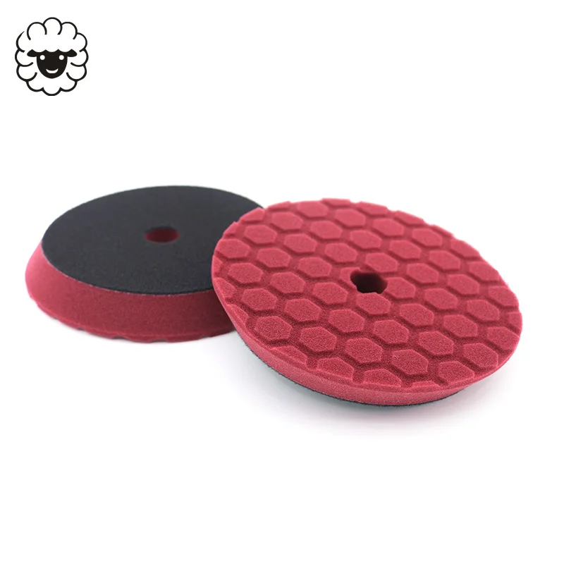 

1000 Sheep 6"(150mm) Round Hex-Logic Car Sponge Buffing Polishing Pad For DA/RO/GA Polisher