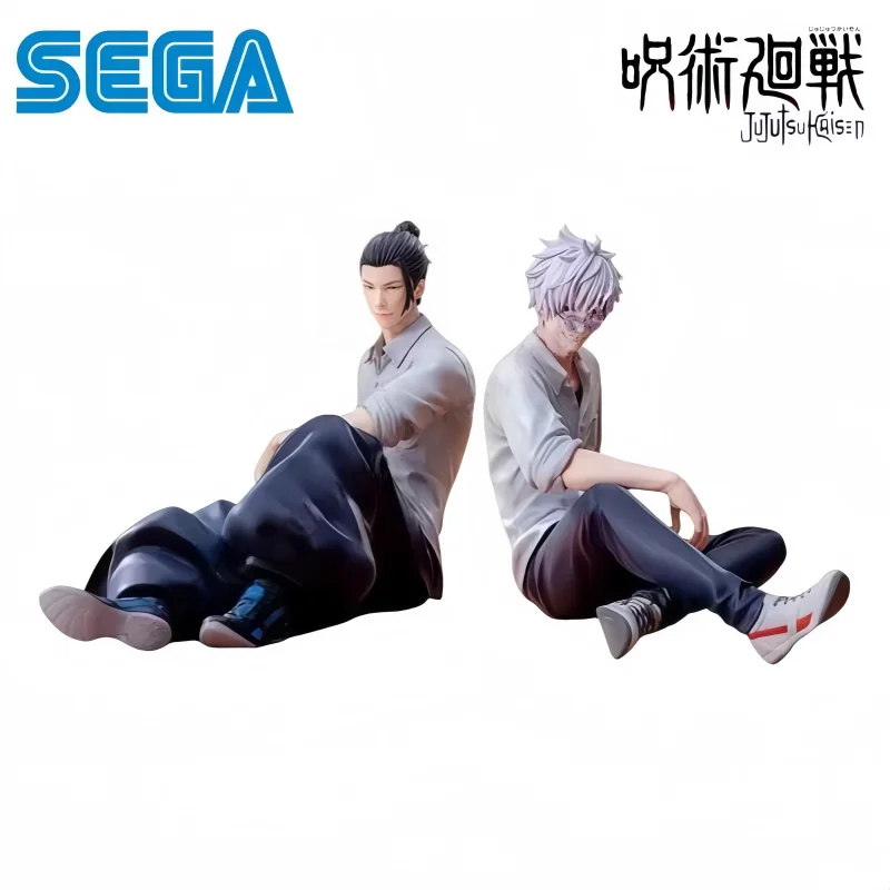 Sega In Stock Original Jujutsu Kaisen Break Time Sitting Satoru Gojo Suguru Geto Toge Inumaki Yuta Okkotsu Collectible Figure