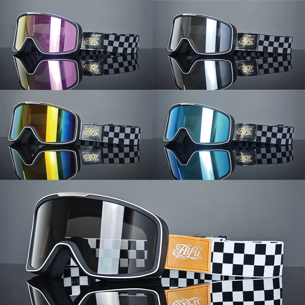 

Кожаные лыжные очки FBFU 2025: вседневное использование, дышащие, устойчивые к песку, унисекс для занятий спортом на открытом воздухе Snow Mountain