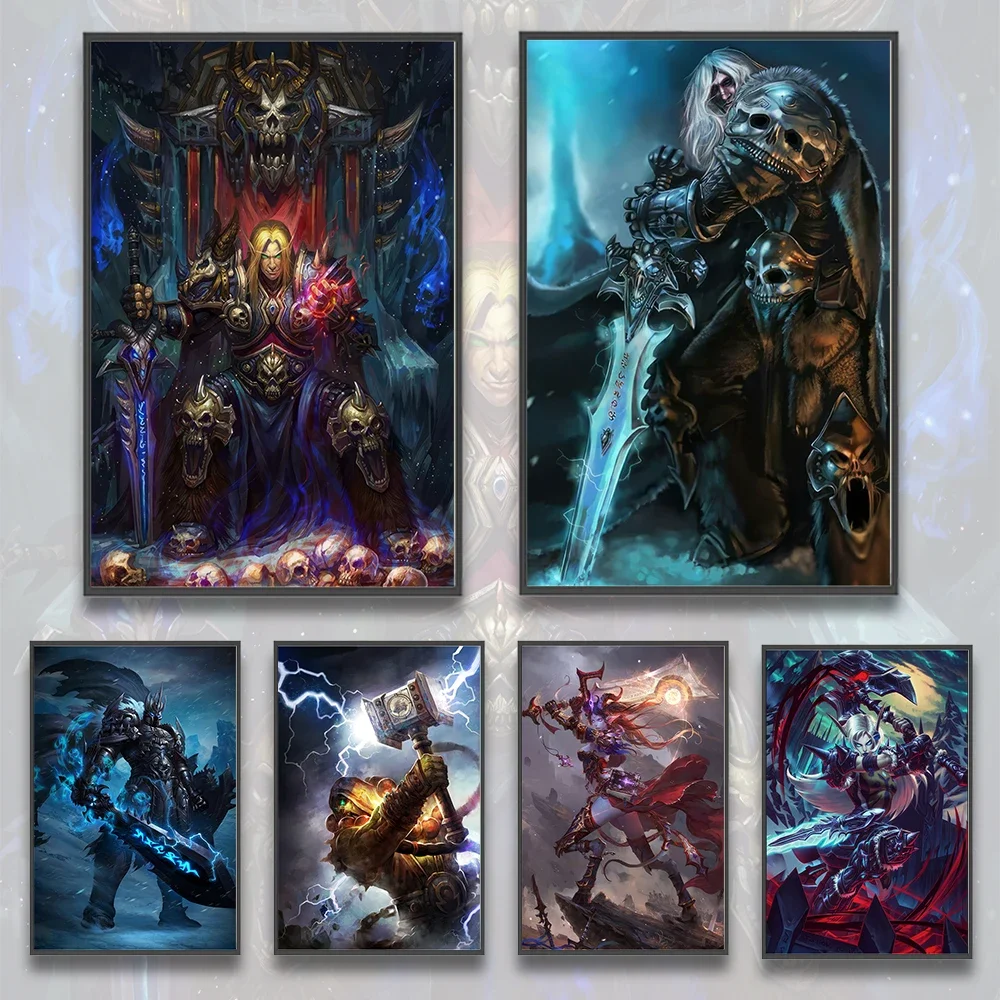 

Game Warcraft Self-adhesive Poster Farseer Wallpaper Home Decoration Painting Blademas Wall Art Computer Room Shadow Hunter Gift