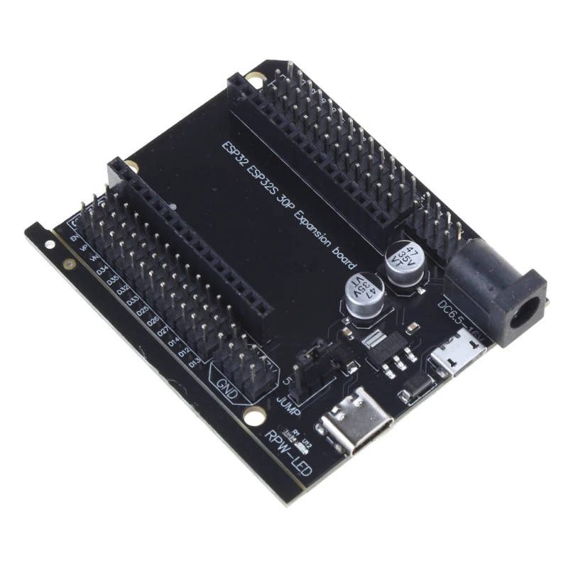 Placa desarrollo ESP32 30P WiFi + módulo alimentación ESP32-DevKitC-32 doble núcleo ESP-WROOM-32 expansión