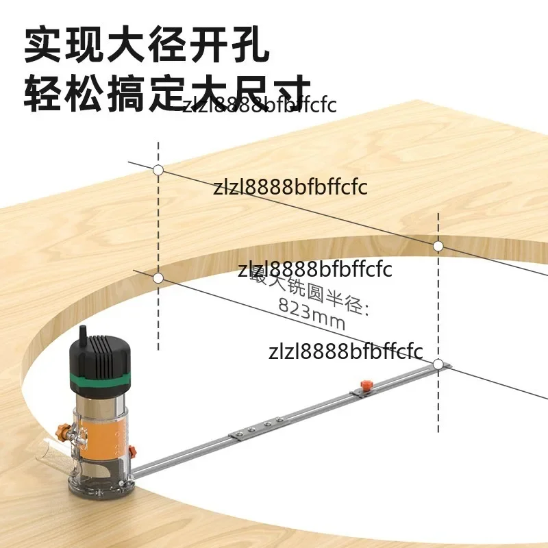 Suitable for trimming machine Multifunctional stainless steel cutting arc Right angle slotting Fixed auxiliary opening tool
