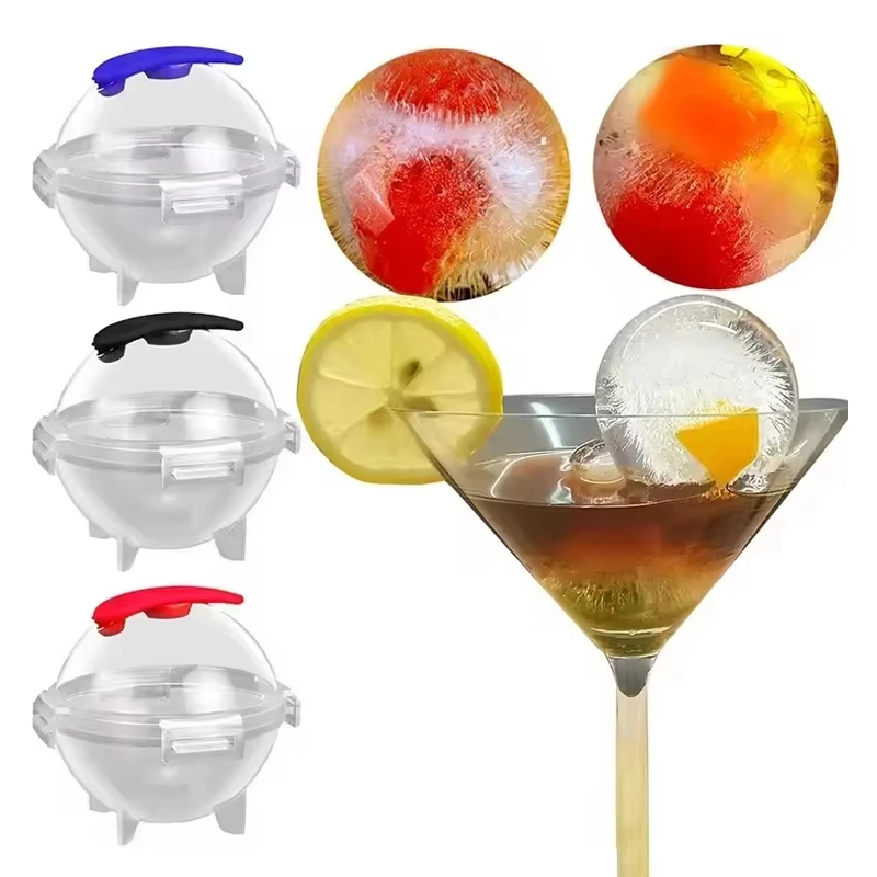

New Whiskey Ice Ball Mold Ice Cube Tray Spherical Household Easy-release PP Make Mould Artifact Tool for Bar Home