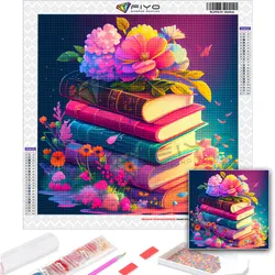 FIYO 5D Diamond Embroidery Flower Painting Landscape DIY Full Square Round Mosaic Magic Book Creative Hobbies Wall Decor