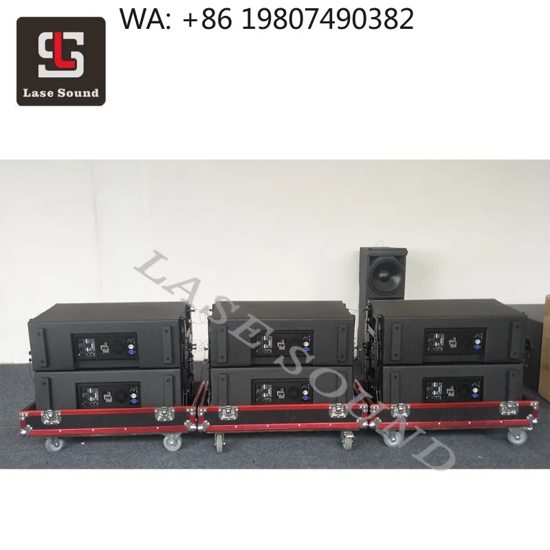 

Dual 10 Inch Line Array Speaker PA System 600W Amplifier Professional Audio for Outdoor Use