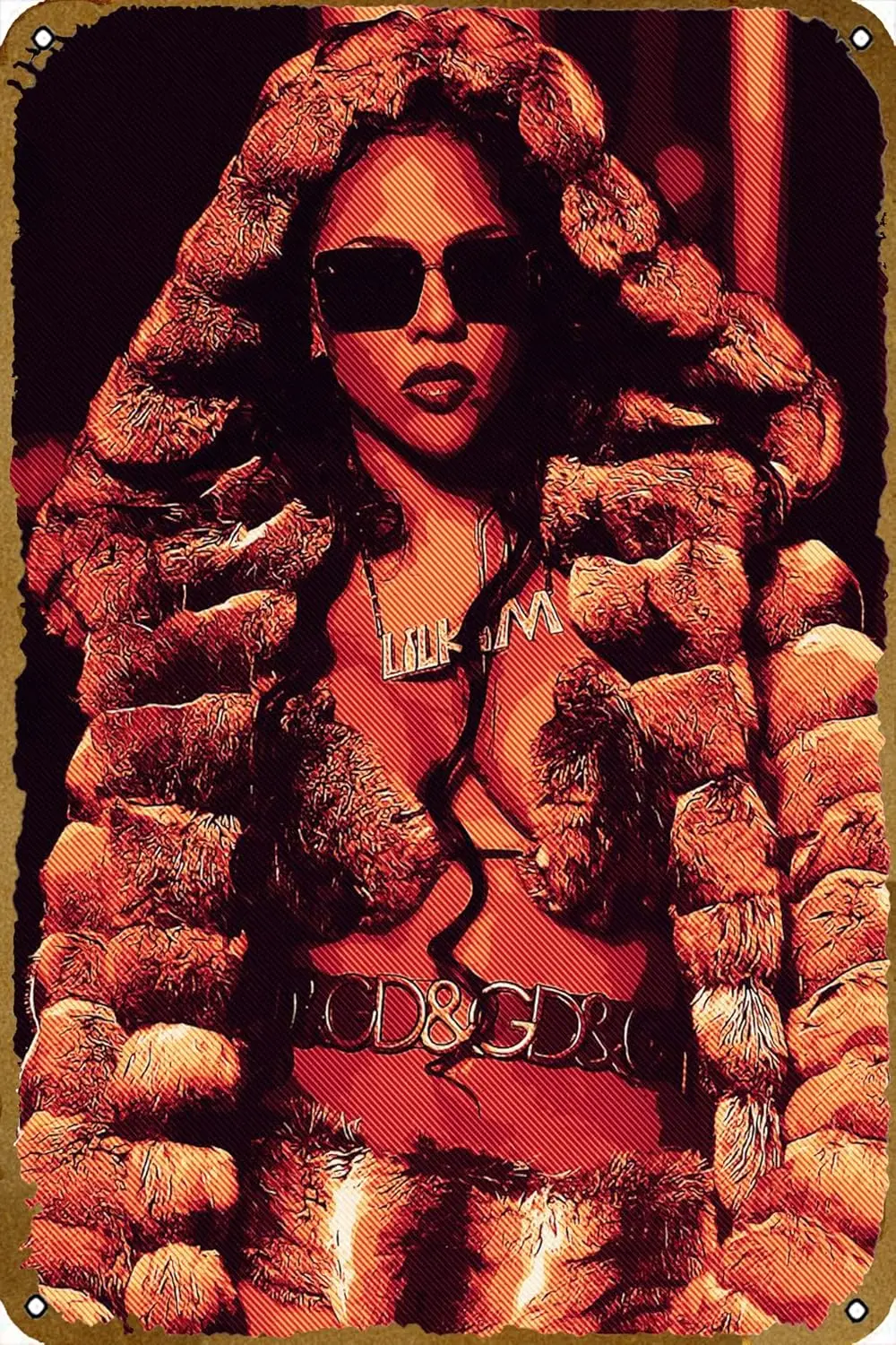 Lil Kim Rapper Music Poster Retro Metal Tin Vintage Sign 12 X 8 Inch Bar Club Man Cave Room Wall Decor sign