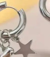 فاسق طويل القلب دلاية شكل نجمة أقراط للنساء بسيطة موضة هندسية دائرية الأذن مشبك جديد عصري مجوهرات هدية