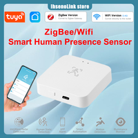 Tuya Zigbee WiFi Human Presence Sensor MmWave Radar Detector With Luminance Sensor For Smart Home Smart Life replace PIR Sensor