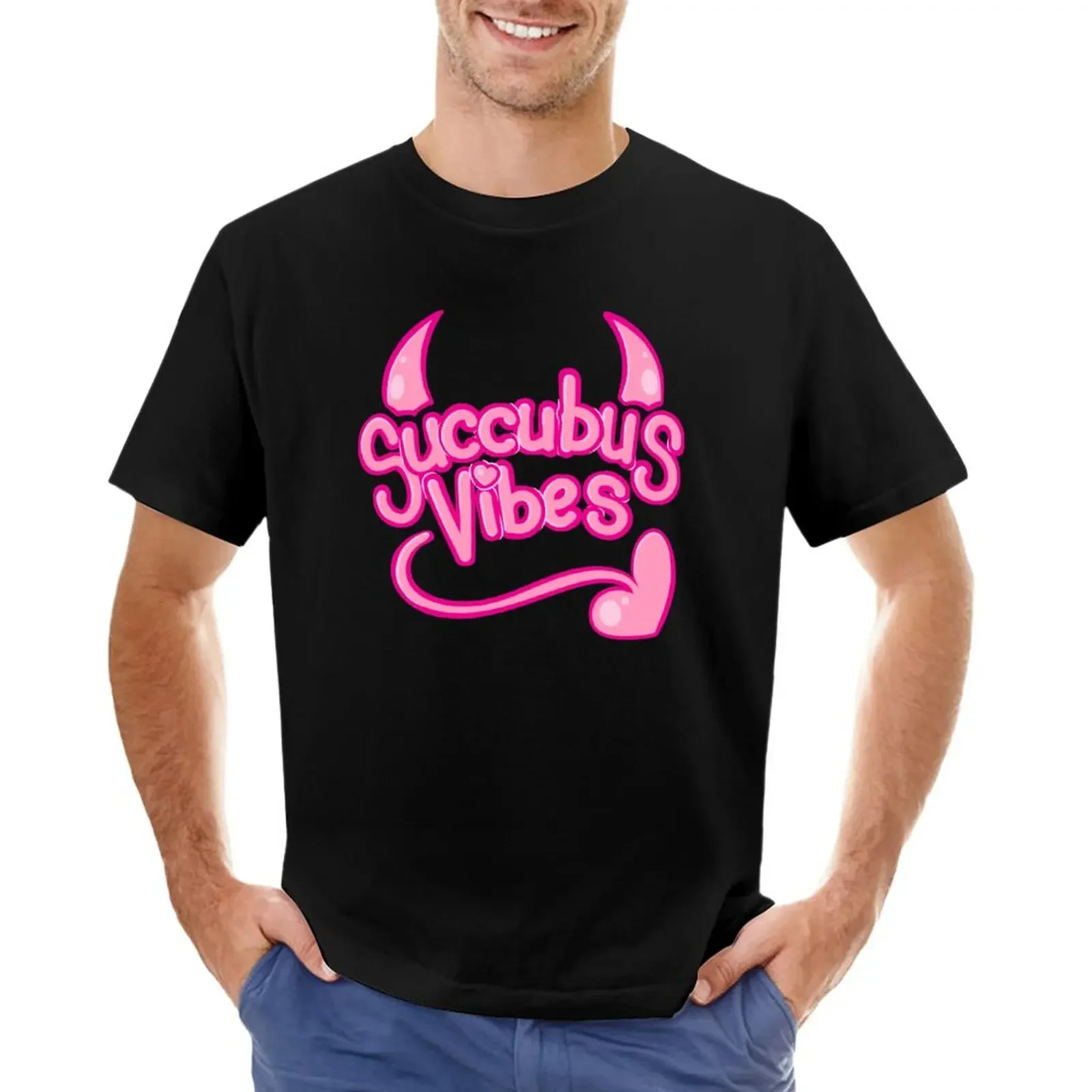 

Succubus Vibes T-Shirt kawaii clothes for a boy anime mens tall t shirts