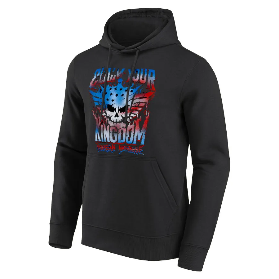 Men's Black Cody Rhodes Claim Your Kingdom Nightmare Pullover Hoodie Free Fight Club Men's and Girls' Sweatshirt Top