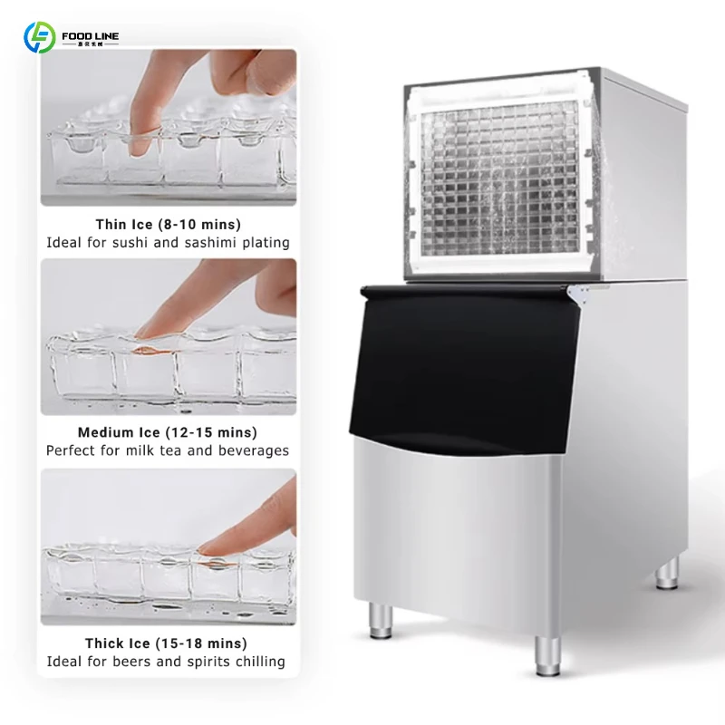 2026 New Ice Block Maker 150kg Air Cooling Fast Production for Bar Customized