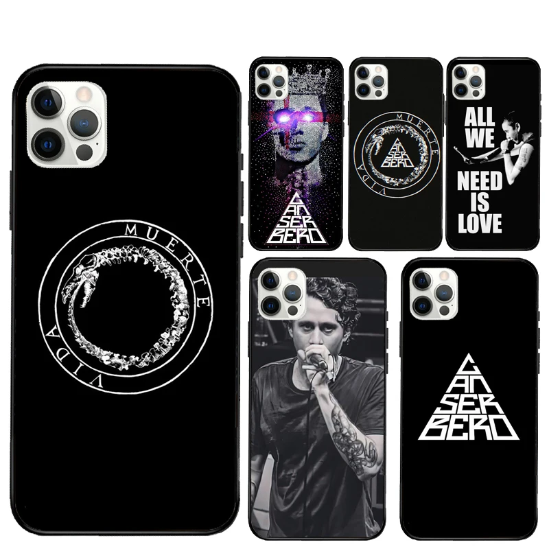 Funda de teléfono Residente Canserbero para iPhone 16 Pro Max 11 12 13 Mini 14 15 Pro Max XR 15 16 Plus 16e