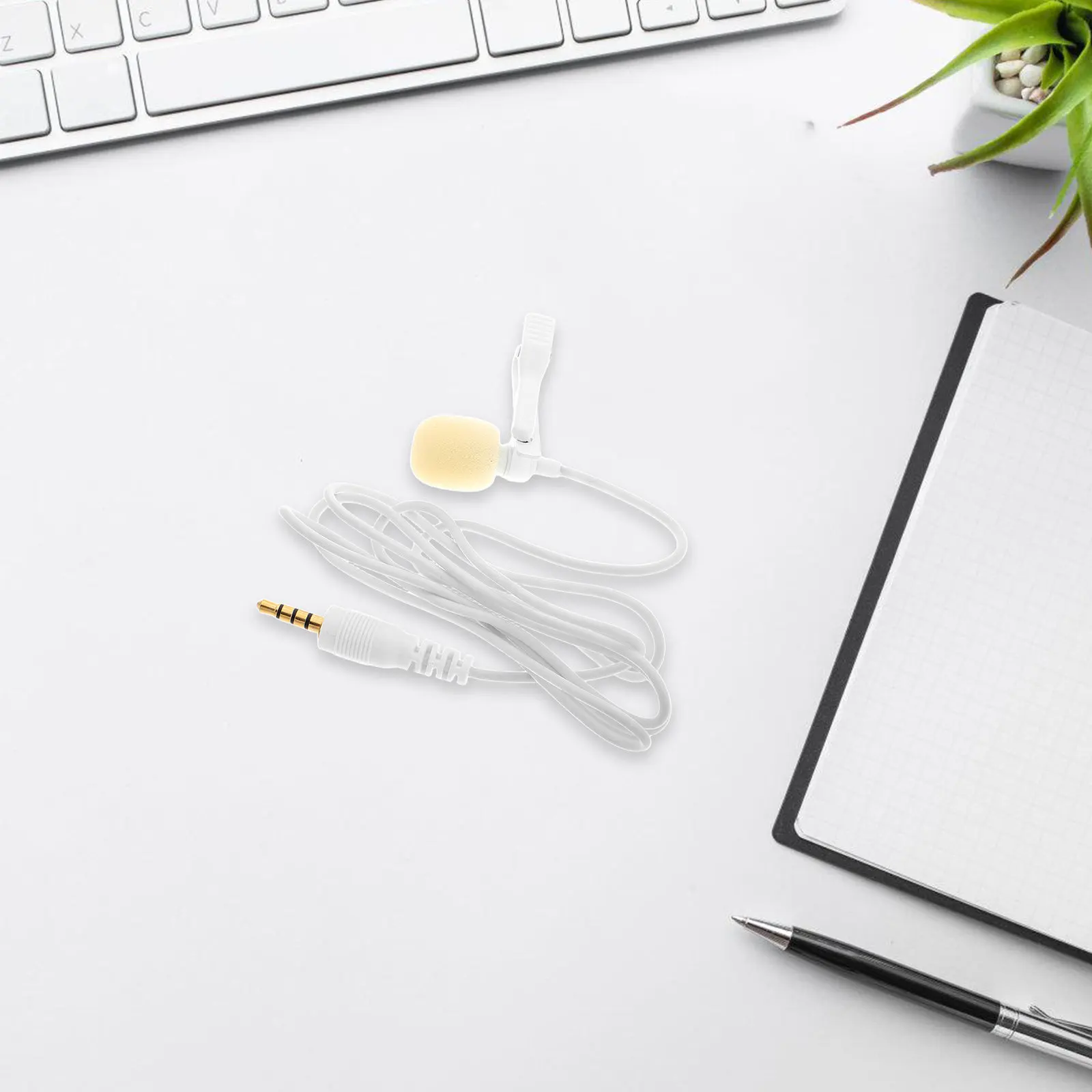 Microphone miniature à clipser pour smartphone, micro-cravate portable, petit micro pour chemise, idéal pour l'enseignement, le sport et l'enregistrement vidéo