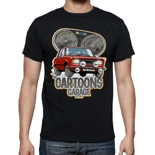 Spain Car-toon Car S E A T 124 Garage T Shirt. Short Sleeve 100% Cotton Casual T-shirts Loose Top Size S-3XL