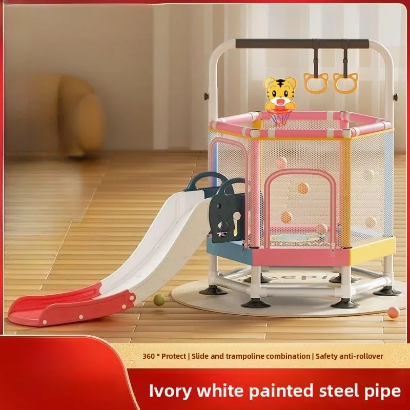 2025 1,2 m Trampolin Kinder Haushalt Baby Indoor Sprungbett Kinder Baby Hüpfbett Reibbett