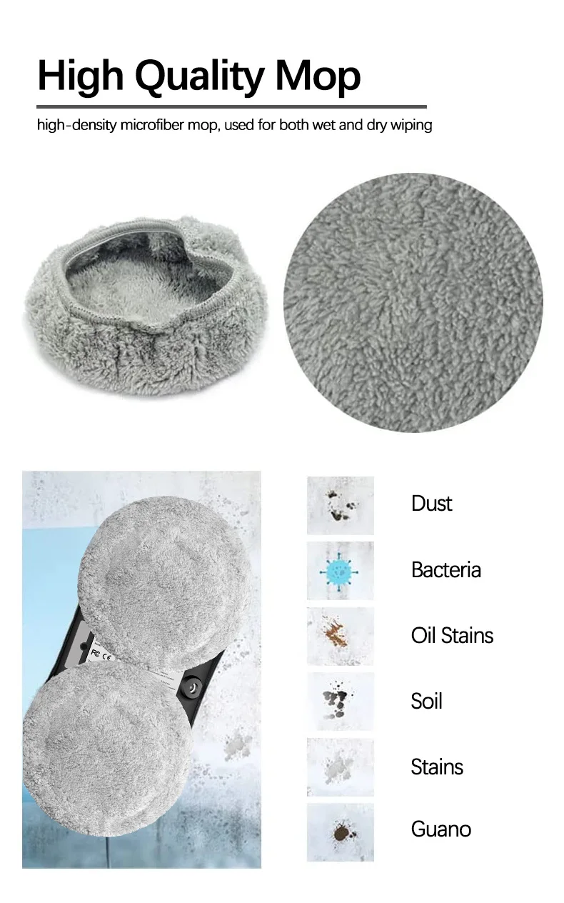 Intelligent Window Cleaning Automatic Vacuum Robot Smart Home Appliance Auto Water Spray Glass Window Floor Washing Cleaner