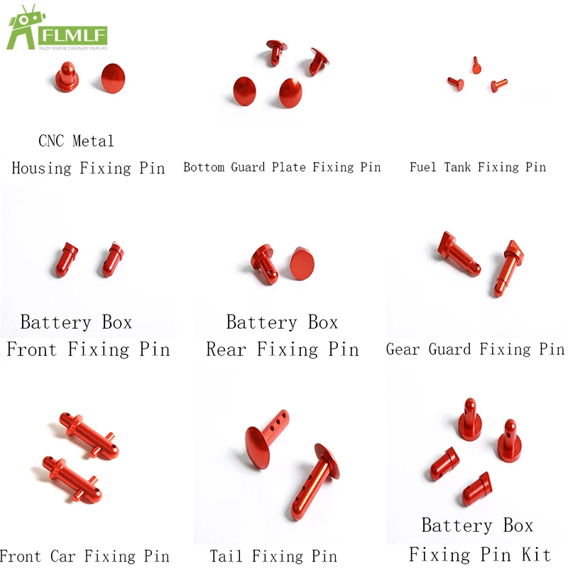 Perno corpo anteriore o posteriore in lega CNC/serbatoio carburante/coperchio ingranaggi/scatola radio/perni fissi ala posteriore adatti per 1/5 HPI ROVAN KM BAJA 5B 5T 5SC