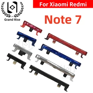 Bilashmart 1 Set BackShell Phone Power Volume Side Button Key Xiaomi Redmi Note7 External Volume Button + Power ON OFF