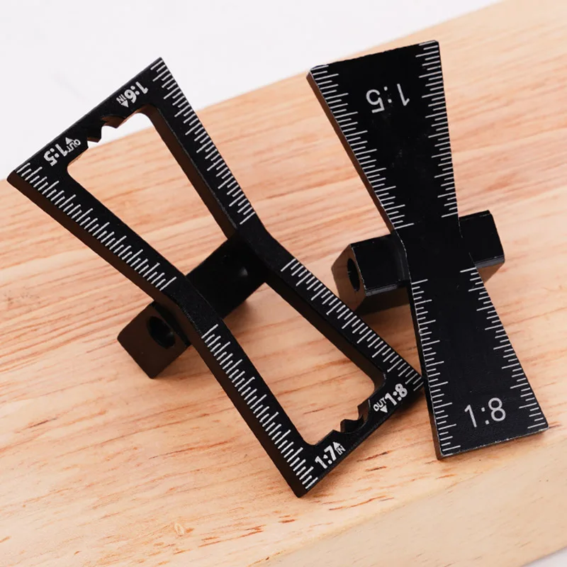 

2 шт., направляющая для маркера «ласточкин хвост», приспособление для маркировки «ласточкин хвост», точные деревянные инструменты «ласточкин хвост», направляющая «ласточкин хвост» со стенками 1:5, 1:6, 1:7 и 1:8