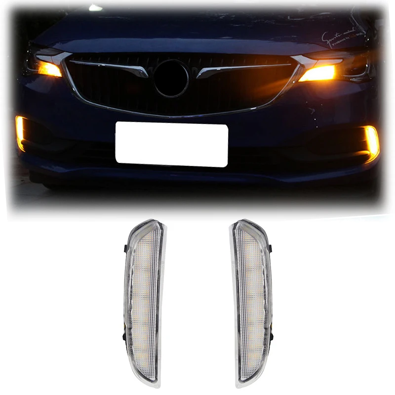 

Gobison High Quality LED DRL Fog Lamp Daytime Running Lights for Buick GL6 2018 2019 Fog Lights