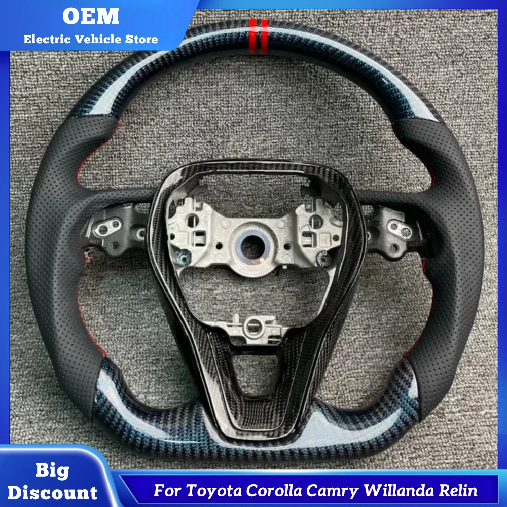 

Для Toyota Corolla Camry Willanda Relin двухколесный руль из углеродного волокна