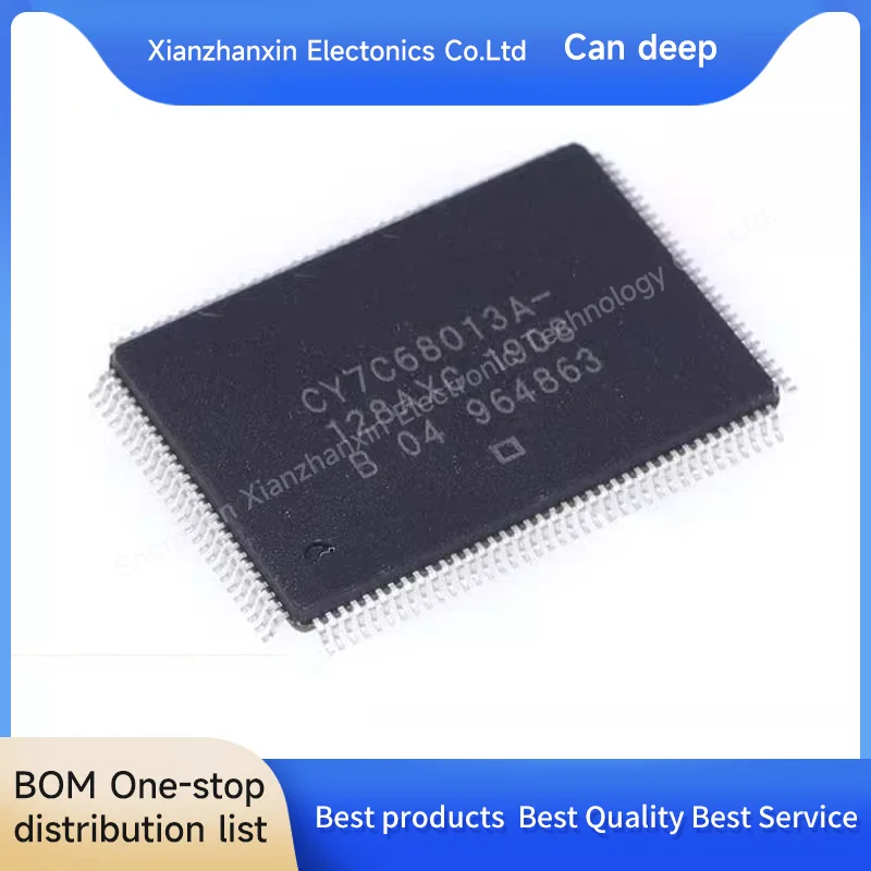 1PCS/LOT  CY7C68013A-128AXC CY7C68013A QFP128 USB microcontroller chip in stock